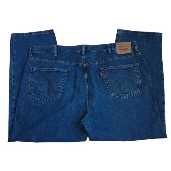 Levi’s 550 Relaxed Fit Medium Wash Blue Denim Jeans 46X30 - Picture 16 of 17